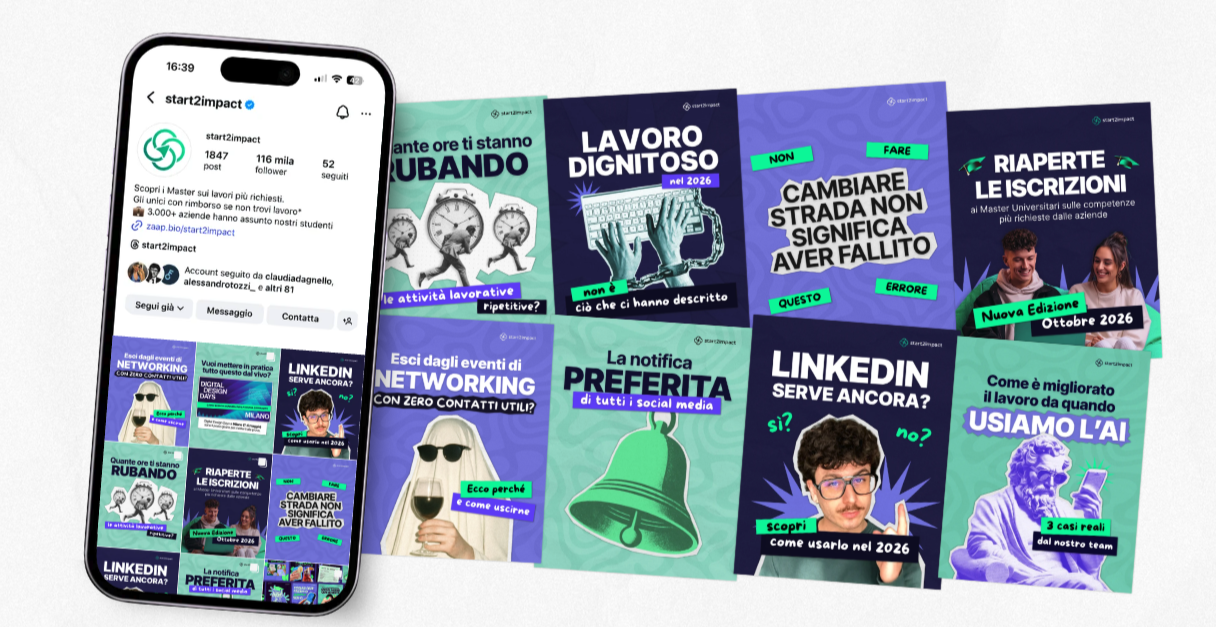 Esempi di post social start2impact